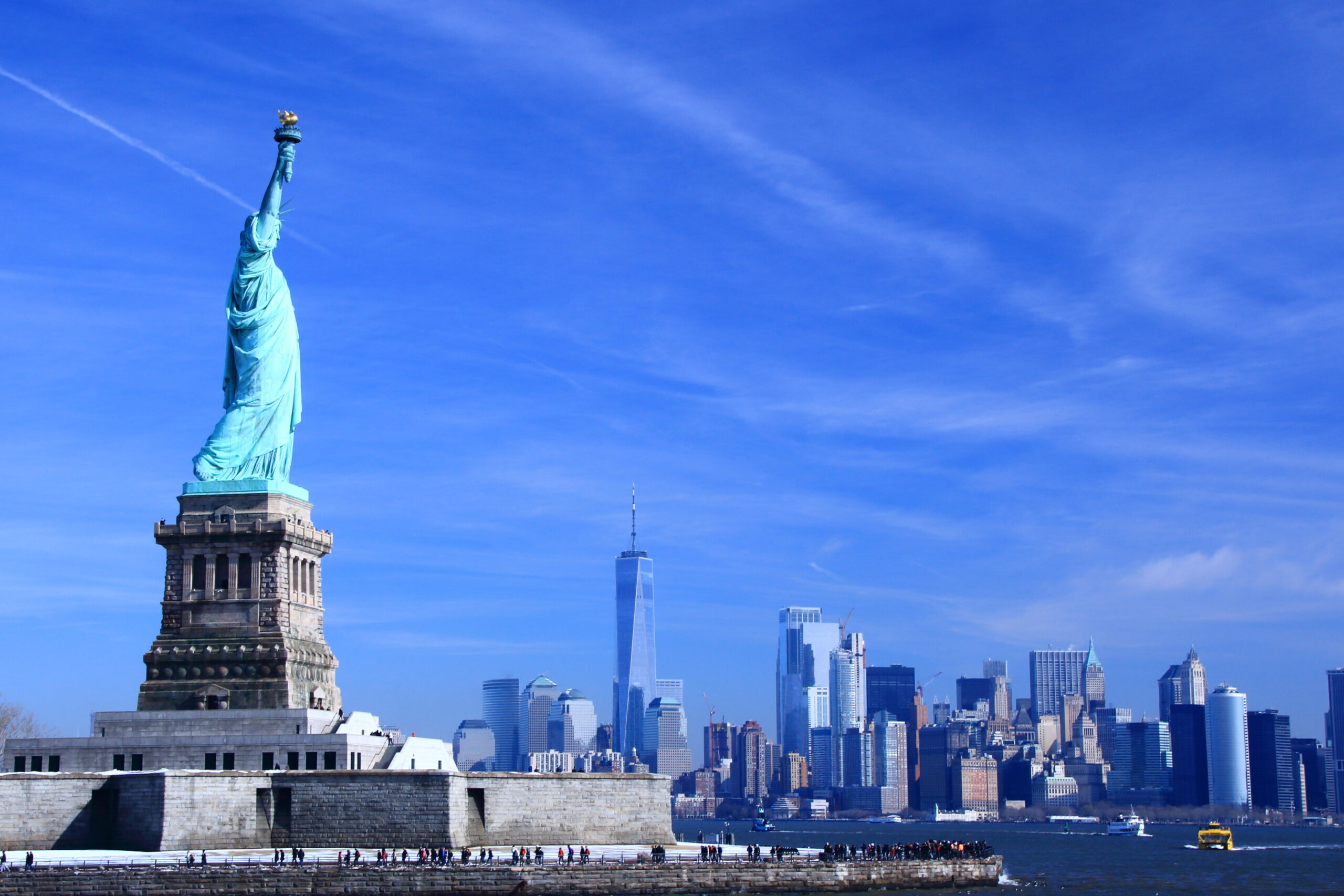 ワールド・トレード・センターと自由の女神