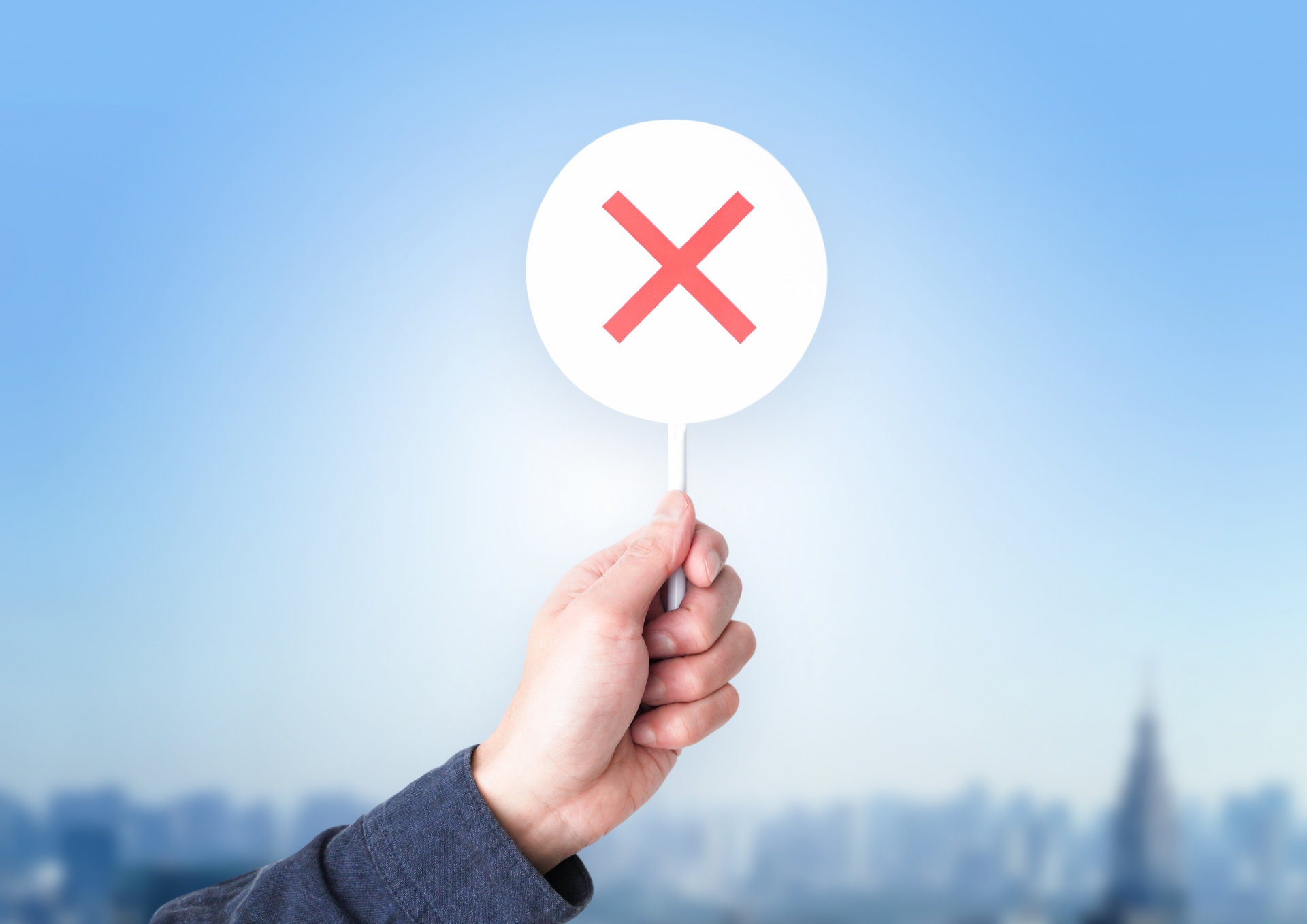 バツマークの棒