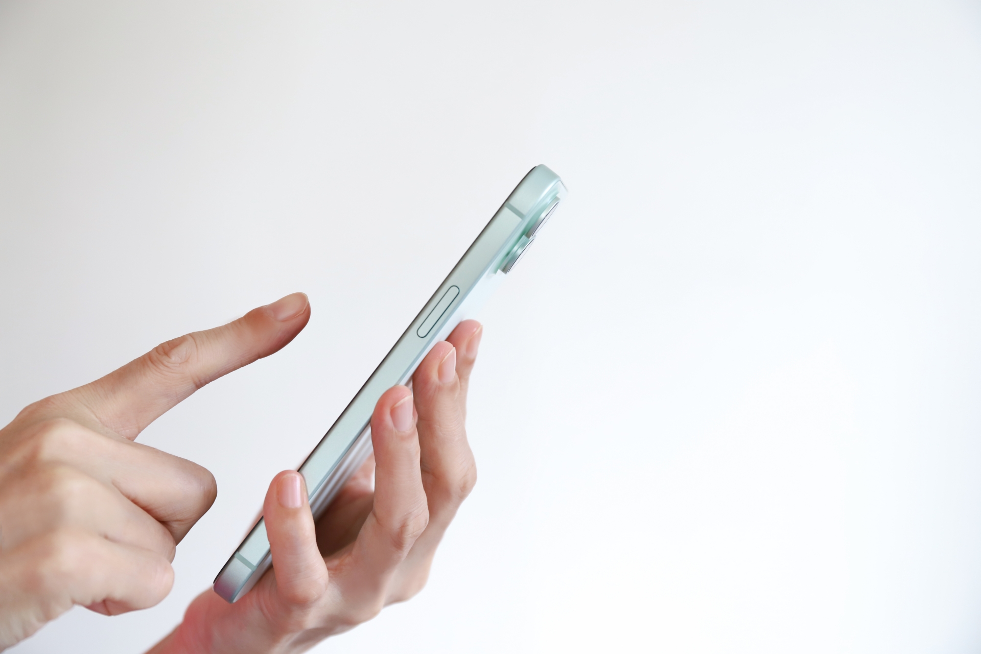 横から見たスマホ