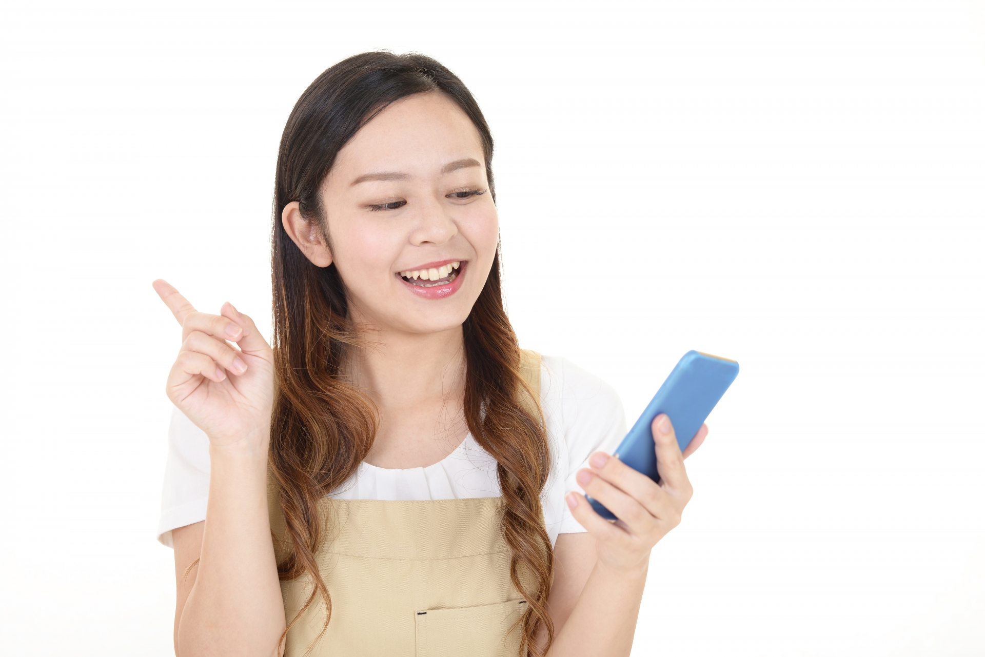 閃いた女性